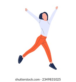 vector illustration of a jumping person