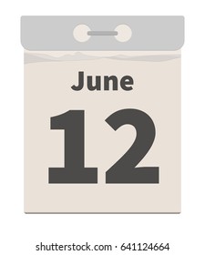 Vector illustration, June 12