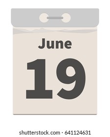Vector illustration, June 19
