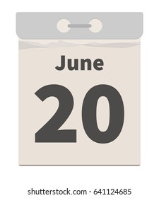 Vector illustration, June 20