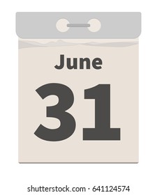 Vector illustration, June 31