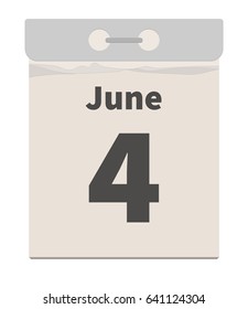 Vector illustration, June 4
