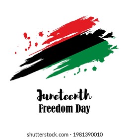 vector illustration for Juneteenth freedom day