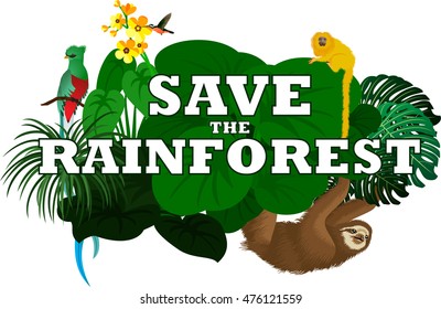 3,554 Save rainforest Images, Stock Photos & Vectors | Shutterstock