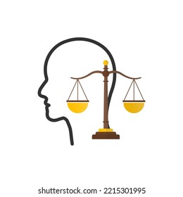 Vector illustration of jurist icon sign and symbol. colored icons for website design .Simple design on White background.