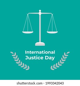 ilustración vectorial del día de la justicia