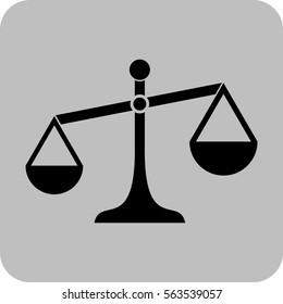Ilustración vectorial con icono de justicia
