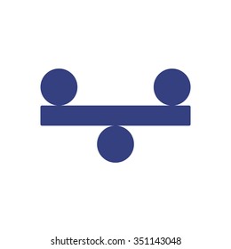 Vector illustration of justice scales