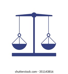Vector illustration of justice scales