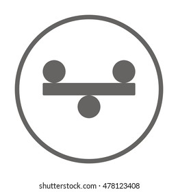 Vector illustration of justice scales