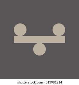 Vector illustration of justice scales