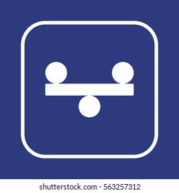 Vector illustration of justice scales