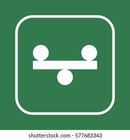 Vector illustration of justice scales