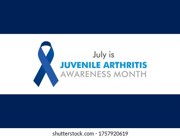 vector illustration of juvenile arthritis awareness month celebrate in july  every year concept poster design