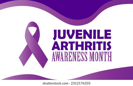 vector illustration of juvenile arthritis awareness month celebrate in july every year concept poster design