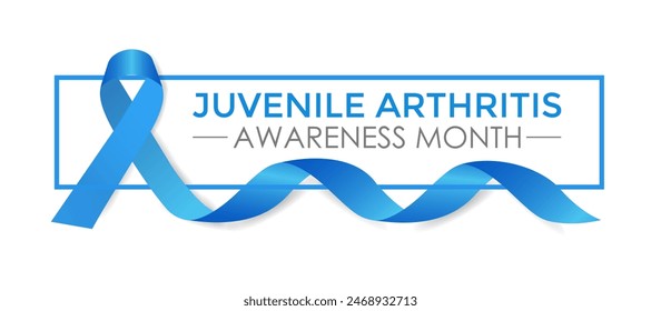 Vector illustration Juvenile Arthritis awareness month is observed every year in July. The important symptoms of the diseases joint swelling and pain. Banner poster, flyer and background design.