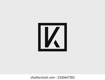 vector illustration of K letter logo icon.