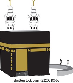Vector Illustration of Kaaba in Mecca