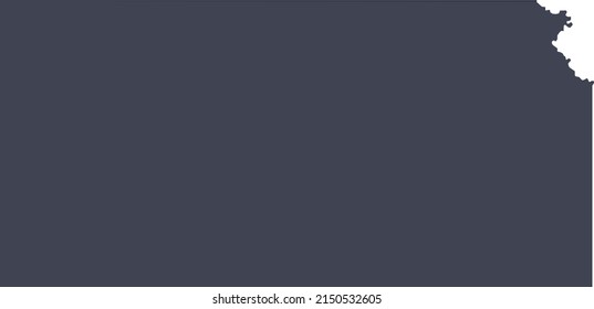 Vector Illustration of Kansas map