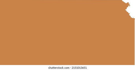 Vector Illustration of Kansas map