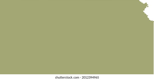 vector illustration of Kansas - US State map