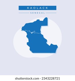 Vector illustration vector of Kaolack map Senegal
