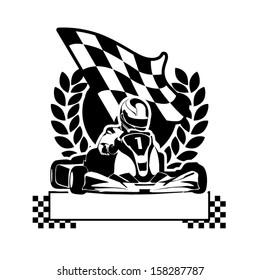 Vector illustration of kart symbol