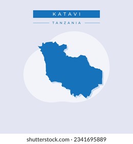 Vektorgrafik, Vektorgrafik von Katavi Karte Tansania