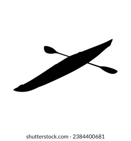 Vector Illustration of Kayak Silhouette