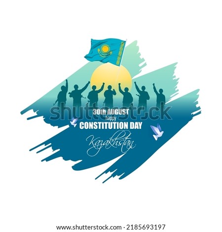 Vector illustration for Kazakhstan Constitution Day