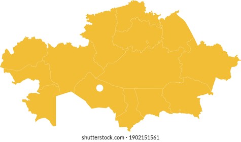 vector illustration of Kazakhstan map