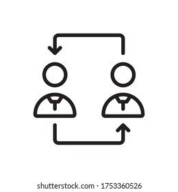  Vektorgrafik: Distanz-Symbol oder Logo schwarz Farbe mit Liniendesign
