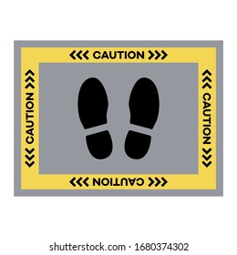 Vector illustration Keep distance. Social distancing. Chinese coronavirus COVID-19 Quarantine. Pandemic China virus Reducing risk of infection, disease prevention measures. Protect Health care concept