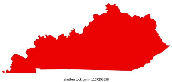 vector illustration of Kentucky map