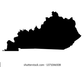 vector illustration of Kentucky map