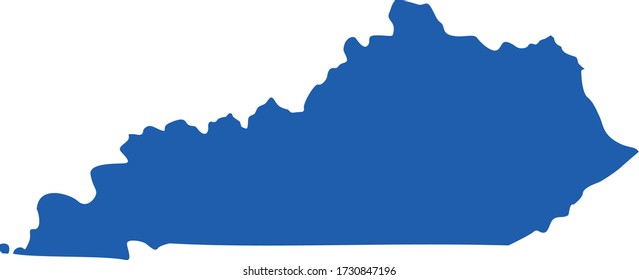 Vector Illustration Kentucky Map Stock Vector Royalty Free 1730847196