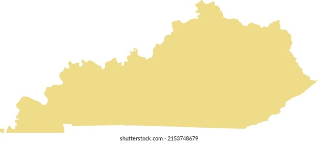 Vector illustration of Kentucky map
