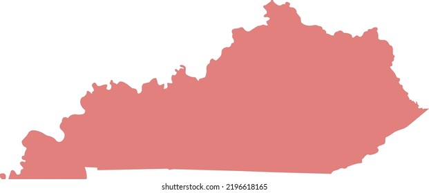Vector Illustration of Kentucky map