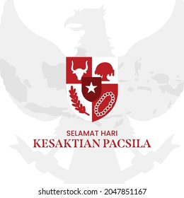 Vector Illustration Of Kesaktian Pancasila