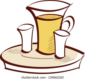 Vektorgrafik eines Wasserkoches