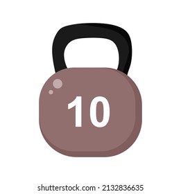 Vector illustration of a kettle bell for health, perfect for sports advertising