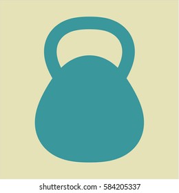 Vector Illustration of Kettle bell icon or symbol
