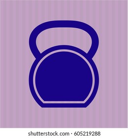 Vector illustration of Kettle bell vector icon or symbol
