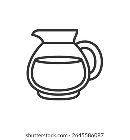 Vector illustration of a kettle of coffee