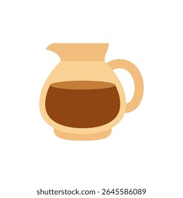 Vector illustration of a kettle of coffee
