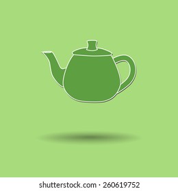 Vector illustration of  Kettle color background.
