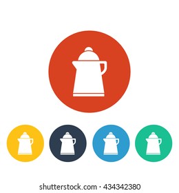 Vector illustration of kettle icon