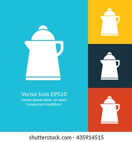 Vector illustration of kettle icon