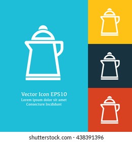 Vector illustration of kettle icon