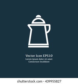 Vector illustration of kettle icon